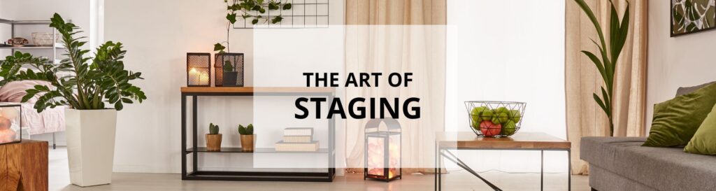 Photo of a home with text saying The Art of Staging for a blog post.