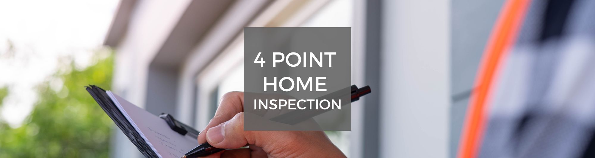 Photo of a home inspector making a 4-point inspection