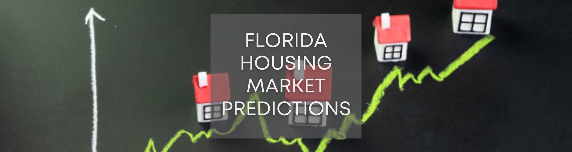 Photo of a graph with houses projecting market predictions