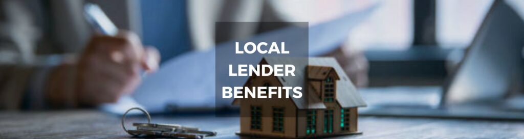 WP photo of a blog post about local lender benefits and the comparison between local and national lenders.