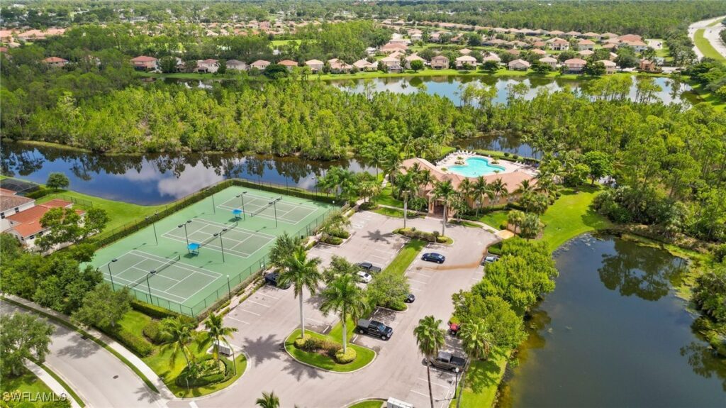 Photo of the Bella Vida community featuring its offered amenities for homeowners and guests