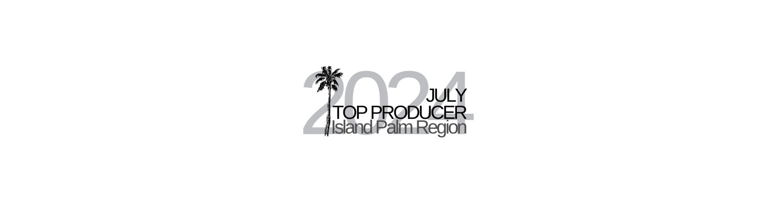 WP photo of July 2024 Top Producer award received by Top Agent Team Florida for their outstanding performance in the Island Palm Region