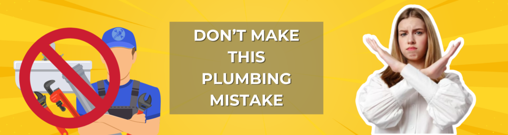 Wordpress banner about not making this plumbing mistake
