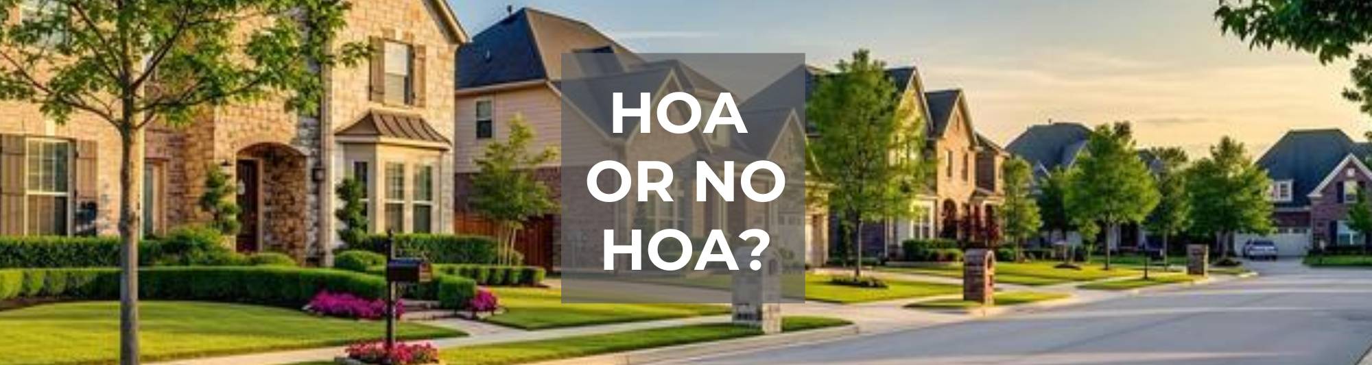 blog post photo of HOA or no HOA