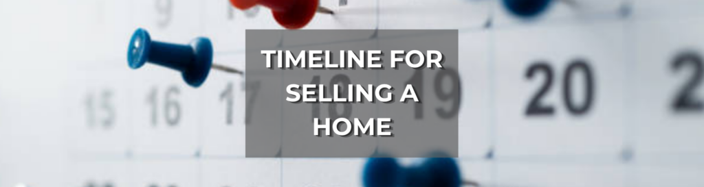 Wordpress blog post photo about the timeline for selling a home